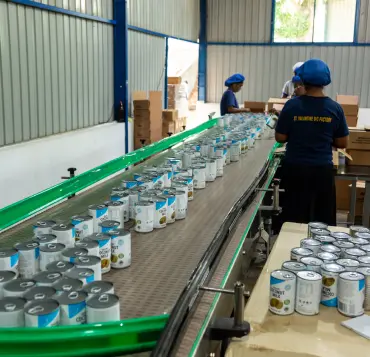 coconut tin labeling